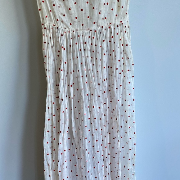 Eveliina Vintage 1950s Polka Dot sheer dress XS - Picture 9 of 11